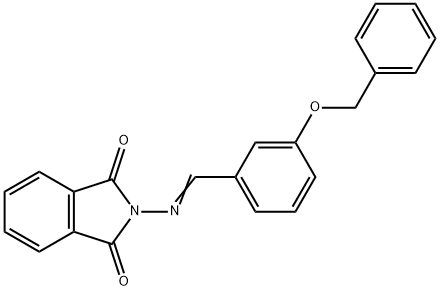 2-{[3-(benzyloxy)benzylidene]amino}-1H-isoindole-1,3(2H)-dione Struktur