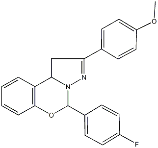 303060-80-2 5-(4-fluorophenyl)-2-(4-methoxyphenyl)-1,10b-dihydropyrazolo[1,5-c][1,3]benzoxazine