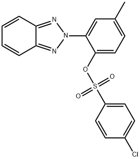 2-(2H-1,2,3-benzotriazol-2-yl)-4-methylphenyl 4-chlorobenzenesulfonate,303062-62-6,结构式