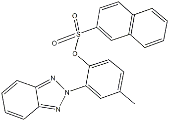 2-(2H-1,2,3-benzotriazol-2-yl)-4-methylphenyl 2-naphthalenesulfonate,303062-64-8,结构式