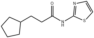 3-cyclopentyl-N-(1,3-thiazol-2-yl)propanamide Struktur