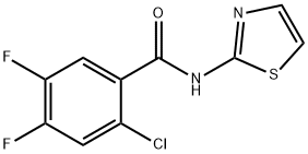 2-chloro-4,5-difluoro-N-(1,3-thiazol-2-yl)benzamide,303064-61-1,结构式