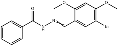 N'-(5-bromo-2,4-dimethoxybenzylidene)benzohydrazide Structure