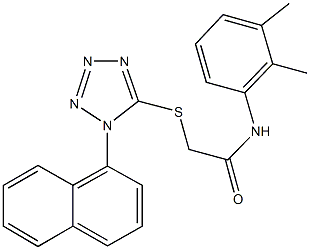 N-(2,3-dimethylphenyl)-2-{[1-(1-naphthyl)-1H-tetraazol-5-yl]sulfanyl}acetamide Structure