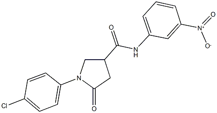 1-(4-chlorophenyl)-N-{3-nitrophenyl}-5-oxopyrrolidine-3-carboxamide|