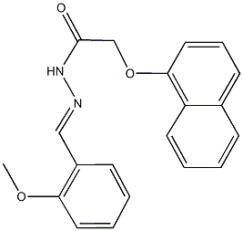 N'-(2-methoxybenzylidene)-2-(1-naphthyloxy)acetohydrazide,303084-94-8,结构式