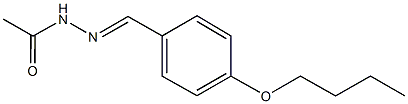 N'-(4-butoxybenzylidene)acetohydrazide 化学構造式
