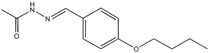 N'-(4-butoxybenzylidene)acetohydrazide Structure