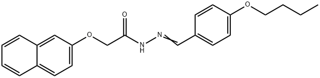 N'-(4-butoxybenzylidene)-2-(2-naphthyloxy)acetohydrazide Structure