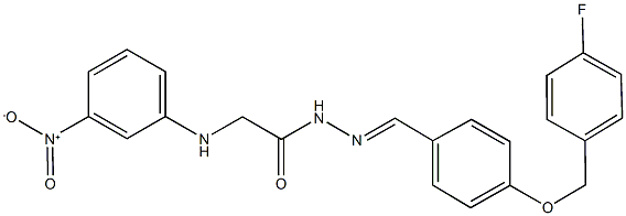 N'-{4-[(4-fluorobenzyl)oxy]benzylidene}-2-{3-nitroanilino}acetohydrazide Structure