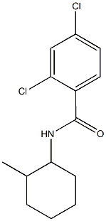 2,4-dichloro-N-(2-methylcyclohexyl)benzamide Struktur