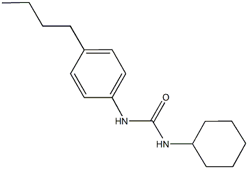 N-(4-butylphenyl)-N'-cyclohexylurea Structure