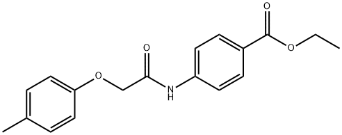 ethyl 4-{[(4-methylphenoxy)acetyl]amino}benzoate,303092-49-1,结构式