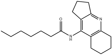 N-(2,3,5,6,7,8-hexahydro-1H-cyclopenta[b]quinolin-9-yl)heptanamide Structure