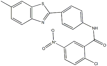 2-chloro-5-nitro-N-[4-(6-methyl-1,3-benzothiazol-2-yl)phenyl]benzamide Structure