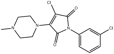 303116-05-4 3-chloro-1-(3-chlorophenyl)-4-(4-methyl-1-piperazinyl)-1H-pyrrole-2,5-dione