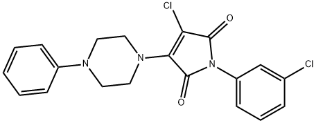 303116-06-5 3-chloro-1-(3-chlorophenyl)-4-(4-phenyl-1-piperazinyl)-1H-pyrrole-2,5-dione