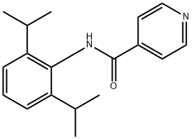 N-(2,6-diisopropylphenyl)isonicotinamide 结构式