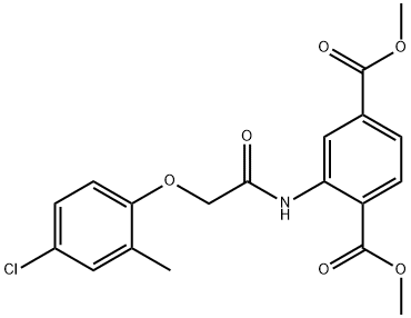 dimethyl 2-{[(4-chloro-2-methylphenoxy)acetyl]amino}terephthalate,303118-69-6,结构式