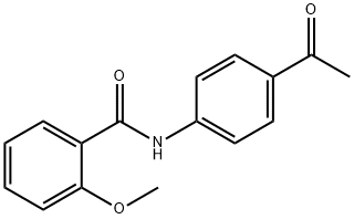 N-(4-acetylphenyl)-2-methoxybenzamide Struktur