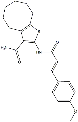 303132-61-8 2-{[3-(4-methoxyphenyl)acryloyl]amino}-4,5,6,7,8,9-hexahydrocycloocta[b]thiophene-3-carboxamide