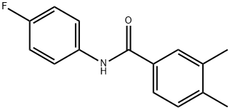 N-(4-fluorophenyl)-3,4-dimethylbenzamide,303132-82-3,结构式
