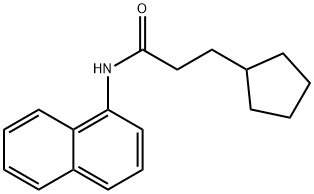 3-cyclopentyl-N-(1-naphthyl)propanamide Struktur