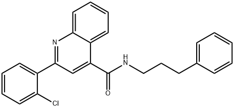 2-(2-chlorophenyl)-N-(3-phenylpropyl)-4-quinolinecarboxamide,303134-83-0,结构式