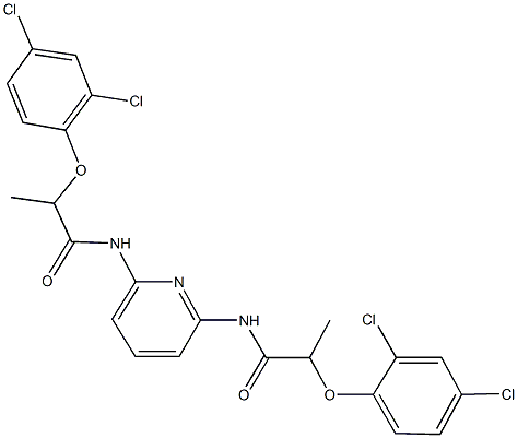 2-(2,4-dichlorophenoxy)-N-(6-{[2-(2,4-dichlorophenoxy)propanoyl]amino}-2-pyridinyl)propanamide Structure