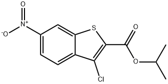 isopropyl 3-chloro-6-nitro-1-benzothiophene-2-carboxylate Structure