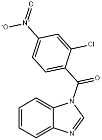 1-{2-chloro-4-nitrobenzoyl}-1H-benzimidazole Structure