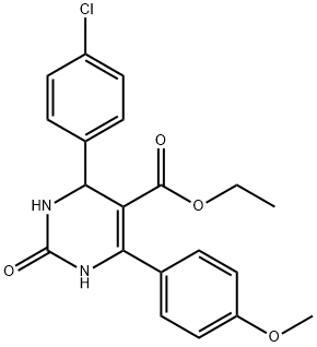 ethyl 4-(4-chlorophenyl)-6-(4-methoxyphenyl)-2-oxo-1,2,3,4-tetrahydro-5-pyrimidinecarboxylate|