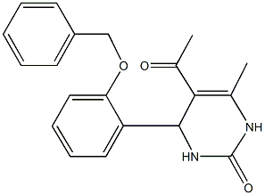 5-acetyl-4-[2-(benzyloxy)phenyl]-6-methyl-3,4-dihydro-2(1H)-pyrimidinone|