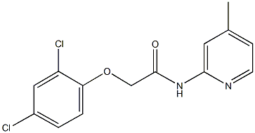 2-(2,4-dichlorophenoxy)-N-(4-methyl-2-pyridinyl)acetamide,303138-07-0,结构式