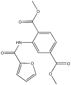 dimethyl 2-(2-furoylamino)terephthalate Structure