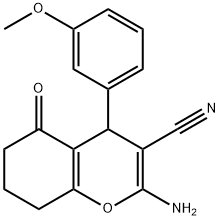 2-amino-4-(3-methoxyphenyl)-5-oxo-5,6,7,8-tetrahydro-4H-chromene-3-carbonitrile|