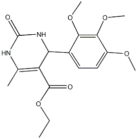 ethyl 6-methyl-2-oxo-4-(2,3,4-trimethoxyphenyl)-1,2,3,4-tetrahydro-5-pyrimidinecarboxylate|