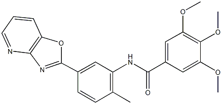 303141-67-5 3,4,5-trimethoxy-N-(2-methyl-5-[1,3]oxazolo[4,5-b]pyridin-2-ylphenyl)benzamide