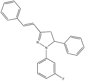 303194-80-1 1-(3-fluorophenyl)-5-phenyl-3-(2-phenylvinyl)-4,5-dihydro-1H-pyrazole