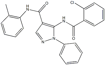 303206-74-8 5-[(2-chlorobenzoyl)amino]-N-(2-methylphenyl)-1-phenyl-1H-pyrazole-4-carboxamide