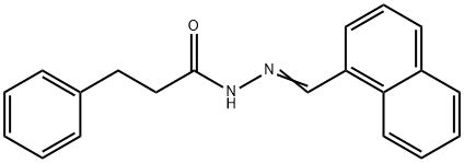 N'-(1-naphthylmethylene)-3-phenylpropanohydrazide Structure