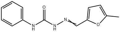 5-methyl-2-furaldehyde N-phenylsemicarbazone 化学構造式