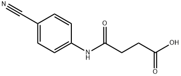 4-(4-cyanoanilino)-4-oxobutanoic acid Struktur