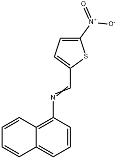 N-[(5-nitro-2-thienyl)methylene]-1-naphthalenamine Structure