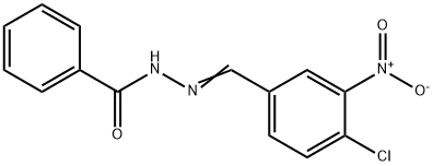 N'-{4-chloro-3-nitrobenzylidene}benzohydrazide Structure