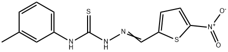 5-nitro-2-thiophenecarbaldehyde N-(3-methylphenyl)thiosemicarbazone Structure