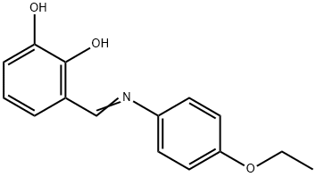 3-{[(4-ethoxyphenyl)imino]methyl}-1,2-benzenediol 结构式