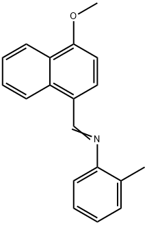N-[(4-methoxy-1-naphthyl)methylene]-2-methylaniline,303215-53-4,结构式