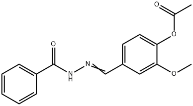 303215-66-9 4-(2-benzoylcarbohydrazonoyl)-2-methoxyphenyl acetate