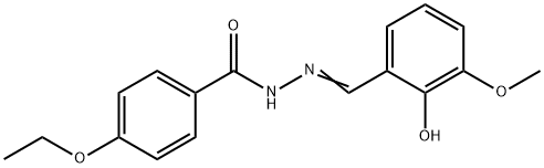 4-ethoxy-N'-(2-hydroxy-3-methoxybenzylidene)benzohydrazide Structure